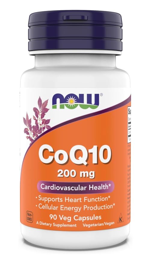 Jetzt Ergänzungen - CoQ10 (Coenzym Q10) 200 mg, Unterstützt Herz-Kreislauf-Gesundheit*, Kosher, Vegan 90 Vegetarische Kapseln