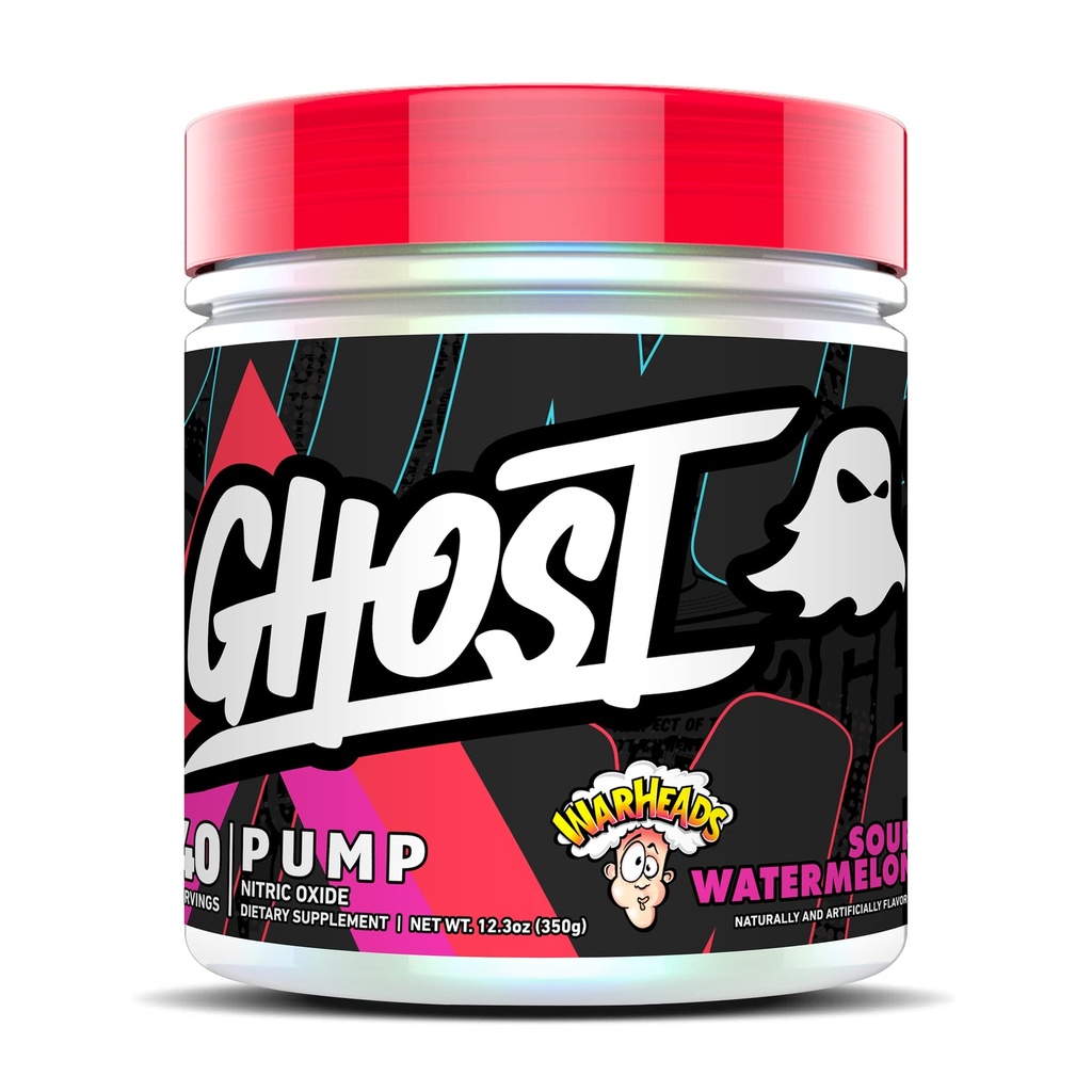 GHOST Pumpe Nitric Oxide Powder, Warheads Sour Watermelon - 40 Servierungen - Zucker & Stim-Free Pre-Workout Supplements- L-Citrulline, Argininin Nitrat & L-Glutathione - Soy & Gluten-Free, Vegan