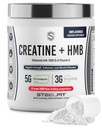 SteelFit Creatine HMB Powder - 5g Creapure Creatine Monohydratpulver, 3g myHMB & 1000 IU Vitamin D - Workout Supplement unterstützt Muskelwachstum, Kraft, Erholung & Energie - Entflammt, 30 Servierungen