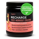 LEGION Recharge Post Workout Drink - Micronized Creatine Monohydrate Natural Post Workout Recovery Drink - Muscle Builder & Recovery Booster Post Workout Supplements (Sour Candy, 30 Servings)