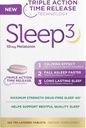 NB Sleep3 Triple Action Time Release Melatonin Schlafhilfe, 10mg, maximale Stärke, Drug-Free, 120 Tri-Layered Tablets, mit L-Theanine