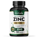 Erbaut von Nature Zinc 50 mg – Zink Gluconate für hochabsorbierbare Immun- & Antioxidantien-Unterstützung – fördert Haut, Augen- & Immun-Gesundheit – Non-GMO, Gluten-Free – 180 Tabletten
