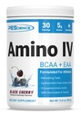 PEScience Amino IV BCAA & EAA Pulver, essentielle Aminosäuren, Taurine, Elektrolyte für Hydration und Muskelrückgewinnung, Zucker frei für Männer und Frauen, Post Workout - Schwarze Kirsche, 30 Servierungen