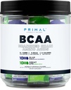 Primal BCAA Variety Pack, Blue Raspberry + Great Ape Green Apple Flavored (20 Stickpacks) - 7G BCAA pro Servieren, verzweigte Kette Aminosäuren