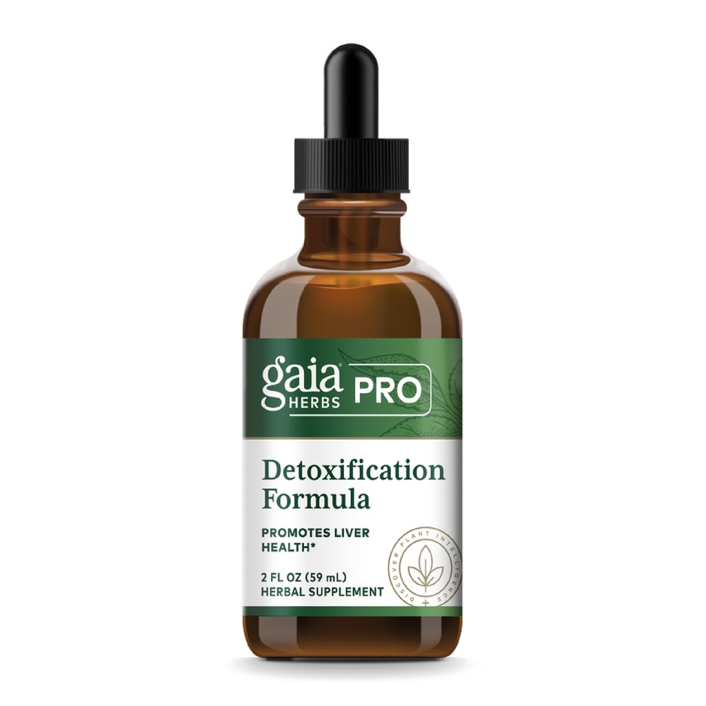 GAIA HERBS PRO Formule de désintoxication - Soutient la santé du foie et la désintoxication* - Chardon, quai jaune et plus - 2 fl oz (30 portions)