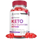Premier Keto ACV Gummies Extreme 2000MG Premier Keto Gummis Apfel Apfelessig Formuliert mit Granatapfel Rübensaft Pulver B12 Vegan Non GMO 60 Gummys