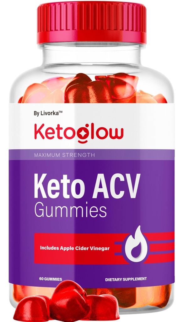 KetoGlow Keto ACV Gummies - Offizielle Keto Glow Gummies ACV Premium Alle natürlichen Gummys 1050mg, Keto Glow Apple Cider Essig Advanced Formula, KetoGlow Support Review, 60 Gummies für 1 Monat