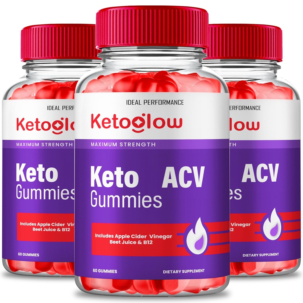 Keto Glow ACV Gummi, Keto Glow Gummies ACV Supplement - Maximale Stärke, KetoGlow Keto+ ACV Gummys, Alle natürlichen Unterstützung Formel Gummy, KetoGlow Keto+ACV Erweiterte Formel Gummy Bewertungen (3 Pack)
