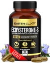 Suppléments à l'ecdystérone de la Terre 900mg (180capsules) – Fabriqués aux États-Unis - Suppléments à la construction musculaire pour les hommes w/ 95% Beta Ecdystérone w/Hydroxypropyl-β-Cyclodextrine pour une biodisponibilité accrue
