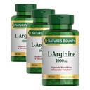 Nature's Bounty L-Arginine 1000mg zur Unterstützung von Blutfluss und vaskulärer Funktion – Non-GMO, Glutenfrei, 50 Tabletten (Pack mit 3)