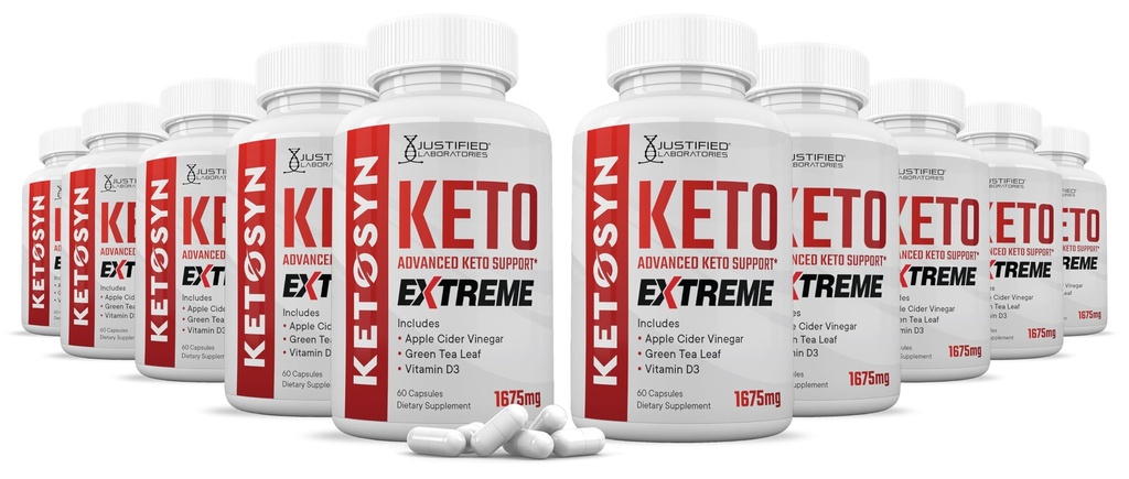 (10 Pack) Ketosyn Keto ACV Extreme Pillen 1675 MG Keto Unterstützung Blend Kapsel Alternative zu Keto ACV Gummies Formuliert mit Apfel Apfel Apfelessig Extra Virgin Olivenöl Pulver Grüner Tee 600 Kapseln