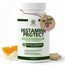 DAO Enzyme Supplement Histamin Blocker, 30.000 HDU Diamin Oxidase für Histamin Intoleranz & Fermented Foods, Gut & Digestive Unterstützung mit Quercetin, Magnesium & Vitamin C, 60 Kapseln