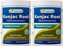 Meilleures naturelles 2 Pack Konjac Glucomannan Racine 1 Pound - 2000 mg par portion - (Total 2 Pound)
