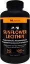 ML Naturals Mini Sunflower Lecithin 240 Softgels. Phosphatidylcholine, Phosphatidylinositol, Phosphatidylthanolamine, Phosphatidic Acid, NSF-Certified & cGMP-Compliant
