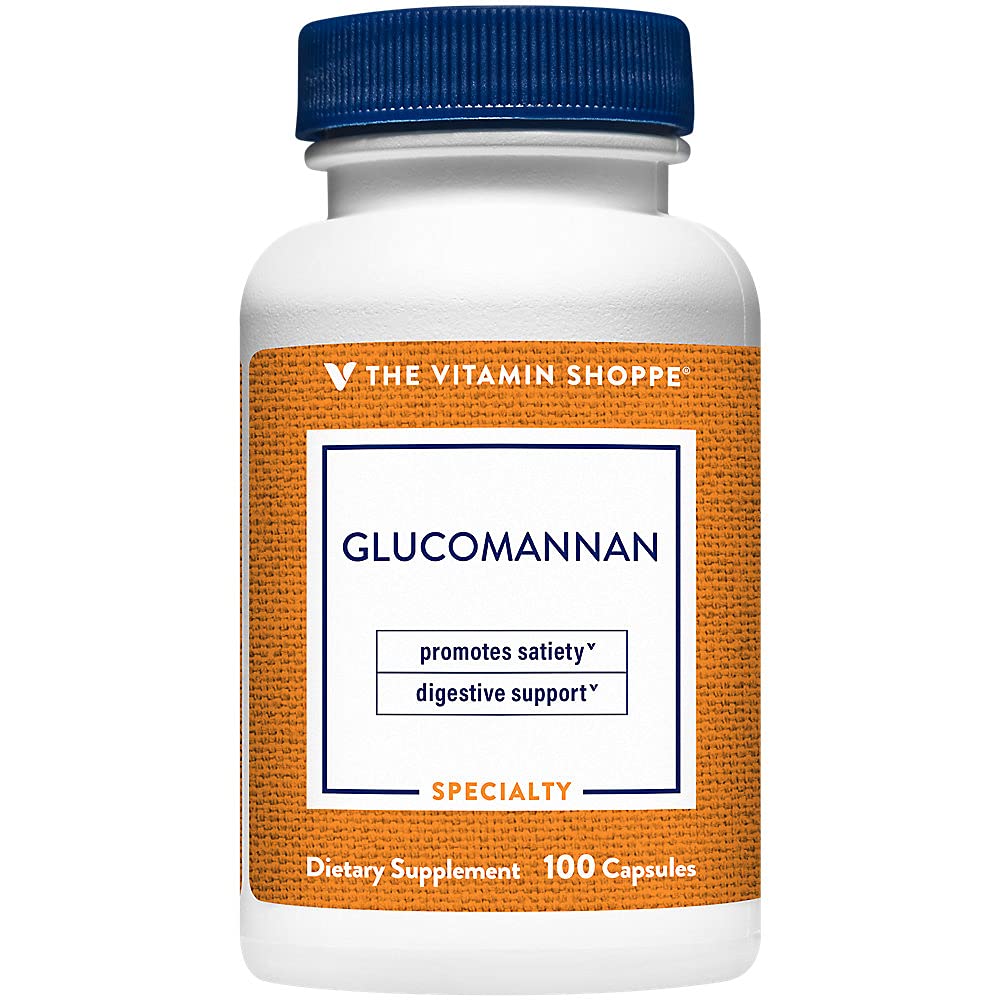 The Vitamine Shoppe Glucomannan 1.99GM, Fibre Soluble Source de (100 Capsules)