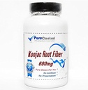 Glucomannan 600mgKonjac Root Fiber // 180 Kapseln // Pure // von PureControl Supplements