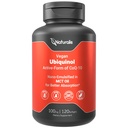 Naturalis Ubiquinol 100mg Active CoQ-10 Emulgiert in MCT-Öl für bessere Absorption | Glutenfrei, Non-GMO & Soy-Free | Herz-Kreislauf-Wellness, Antioxidantien-Schutz und gesunde Haut*| 120 Softgel