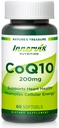 High Absorption CoQ10 200mg Softgels für Herz-Gesundheit & Energie Stoffwechsel - Potent Antioxidante Ergänzung für Statin Benutzer - 30 Tage Versorgung von Innervis Nutrition