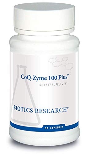 BIOTICES RECHERCHE Coq Zyme 100 Plus 100 mg Co émulsifié Q10, Absorption élevée, ajout de vitamines complexes B, santé cardiaque, niveaux d'énergie sains 60 capsules