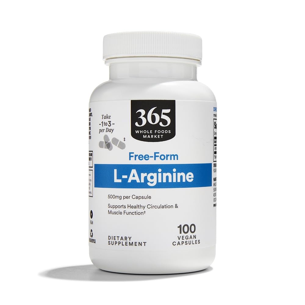 365 von Whole Foods Market, L Arginine 500Mg 100 Veggie Caps