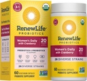 Renouveler la vie Probiotique quotidien des femmes + Prébiotiques, 60 CT