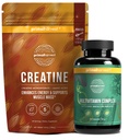 Primal Multivitamine + Primal Creatine Powder Bundle (en poudre) 2-Pack (en poudre) Soutenir la nutrition quotidienne, l'énergie et la force musculaire 30 portions