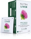 NUTRALIVIER - Détox du foie et thé propre - Chardon de lait, curcuma et fenouil - 40 sachets de thé enveloppés - Thé à base de plantes - 2 paquets