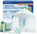 Elektrisches Nasal Bewässerungssystem mit 50 Salzpackungen, 2 Moden Nasenreiniger mit SelfCleaning & Auto Waste Collection Funktion für Sinus Relief Runny Nose, Nasal Congestion, Itching Nose