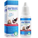 Pertes de traitement de l'infection à l'oreille pour les chiens et les chats, avec 1 % d'hydrocortisone Apaisant l'infection à levure de chien, démangeaisons d'oreilles Infections à l'oreille pour chiens et chats - 2 fl oz