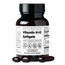 Santa Cruz Paleo Vitamin K2 + D3 Softgels, Tägliche Ergänzung mit Bio-Olivenöl, Inklusive Vitamin K1 & zwei Formen von K2, Unterstützt Herz & Knochen Gesundheit, Glutenfrei, Zuckerfrei, Paleo, Keto, 60 Zähler