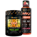 ALPHA LION Stubborn Fat Loss Stack – Superhuman Burn Pre Workout + Burn2O Liquid L-Carnitine 2000mg (ShredBerry) – 2-in-1 Thermogenic Fat Burning Stack für Männer und Frauen