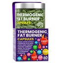 Thermogenic Fat Burner Kapseln - Gewichtsverlust Pillen für Frauen und Männer, Appetit Suppressant, Metabolismus Booster - Grüner Tee, Kaffee Extrakt, Garcinia Cambogia - Diät Pillen für Weight Loss - 60 Kapseln