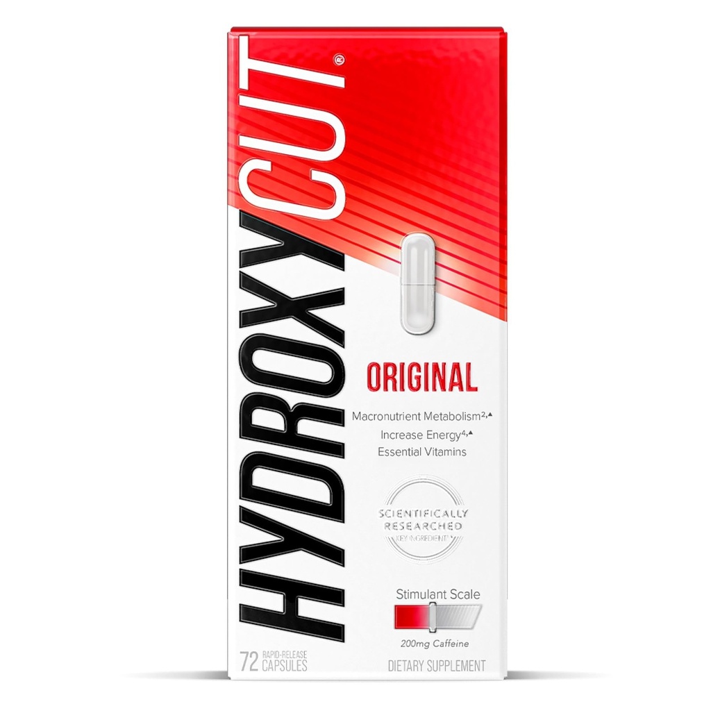 Hydroxycut Original - 72 Rapid-Release Kapseln - 200 mg Koffein - Boost Metabolism, Burn Calories, Erhöhen Sie Energie - für Damen und Herren
