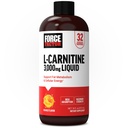 Facteur de force L-Carnitine Liquide 3000mg, supplément de force maximum pour soutenir le métabolisme des graisses, l'énergie cellulaire et la récupération musculaire, absorption élevée, non-OGM, saveur orange, bouteille de 16 oz