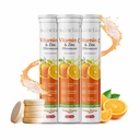 Vitamin C 1000mg & Zink 10 mg Effervescent Tablets – Immununterstützungsergänzung mit Tangy Orange Flavor – Boost Immunity, Energy & Antioxidant Protection – 60 Effervescent Tablets - Packung von 3
