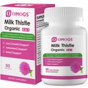 OMOGS Bio Milchdistel, pflanzliche Leber Unterstützung Milchdistel Supplement, mit Dandelion Root, Glutathione, Berberine HCL &Turmeric, Support Liver Cleanse Detox & Repair, 90 Kapseln