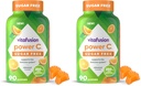 Vitafusion Sugar Free Power C Vitamin C Gummis, Täglich Adult Vitamine für Immunsystem Unterstützung (1),Orange Flavor,90 Count (Pack von 2)