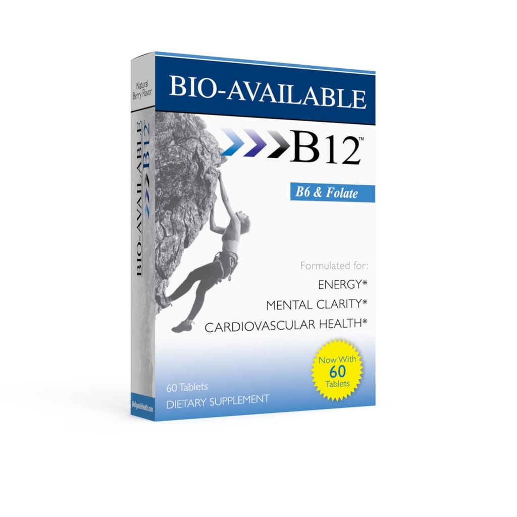 Wellgenix Bio Verfügbare tägliche Multivitamine (60 ct) - Fokus-Support-Formel mit Vitaminen Methyl B12, B6, Folate & Biotin - Sublingual Energy & Diet Supplement für Immun & Gesamtgesundheit