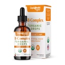 LIQUIDHEALTH USDA Organic Vitamin B Complex Drops für Männer und Frauen - Natürliche Energie, verbesserter Fokus, Gedächtnis & Stimmung, Immununterstützung, Stoffwechsel - USA Made, Extra Strength, Sugar Free, Vegan (2 oz)