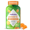 vitafusion Sugar Free Power C Vitamin C Gummis, Tägliche Adult Vitamine für Immunsystemunterstützung (1), Orange Flavor, 90 Count