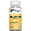 Solaray Selenium 100 mcg, Système immunitaire sain, Fonction thyroïdienne et support antioxydant, Vegan, Verifié en laboratoire, 60 jours garantis, 100 portions, 100 VegCaps