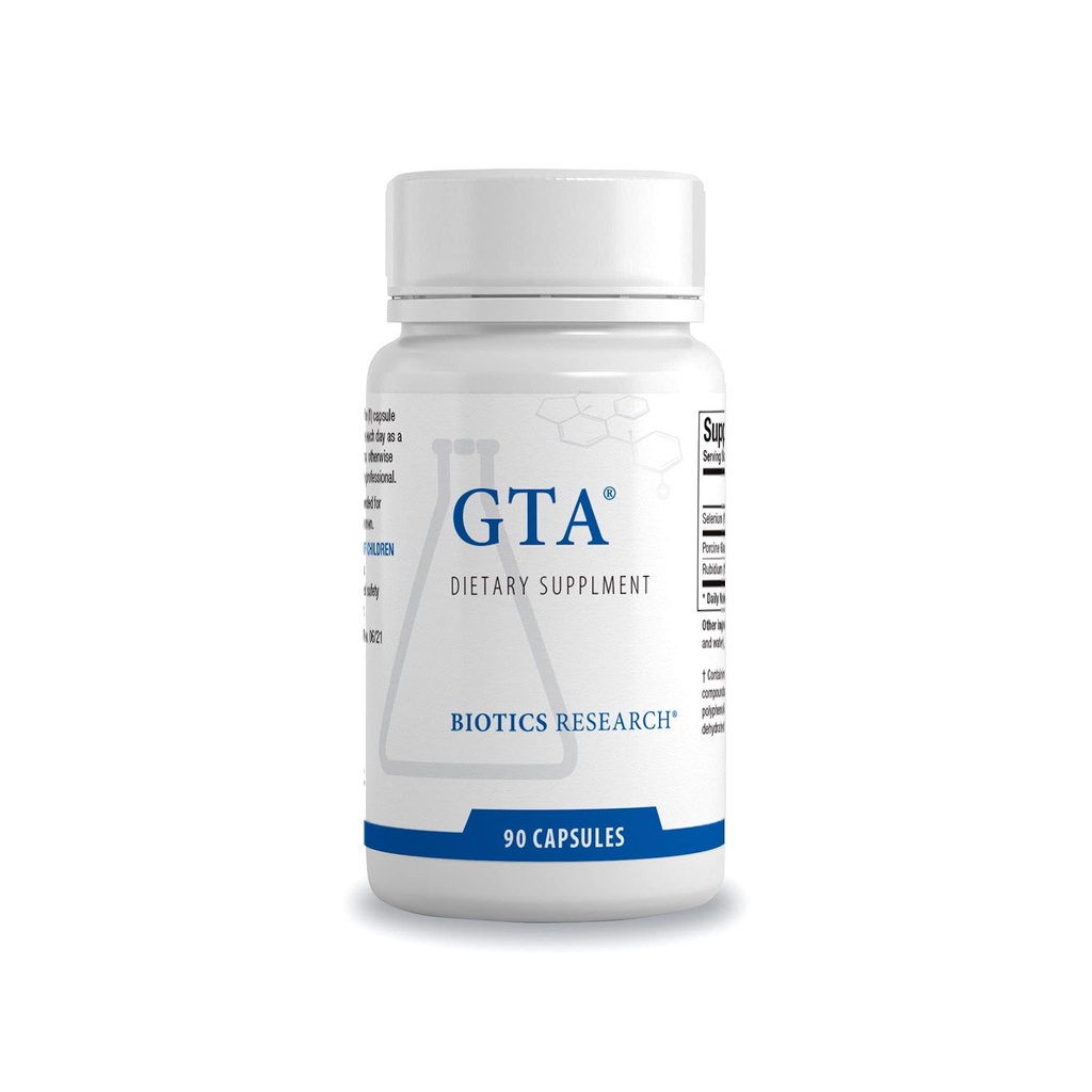 Biotics Research GTA – Selen Supplement mit Rubidium, Porcine Glandular, Endocrine Glands Support, Optimal Hormonal Balance - SOD, Katalase, Phytochemically Bound Trace ElementsTM - 90 Kapseln