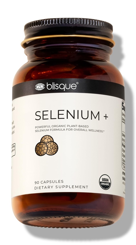 Blisque - Sélénium biologique pour le soutien de la thyroïde, le système immunitaire et la santé cardiaque avec des graines de moutarde biologique