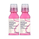 Foster & Thrive Magen Relief Flüssigkeit für Übelkeit, Sodbrennen, Verdauungsstörungen, Magenverstimmung, Durchfall - Schnelle Linderung für 5 Symptome, Antidiarrhoe, Bismut Subsalicylat 525 mg, Original, 8 oz (Paket von 2)