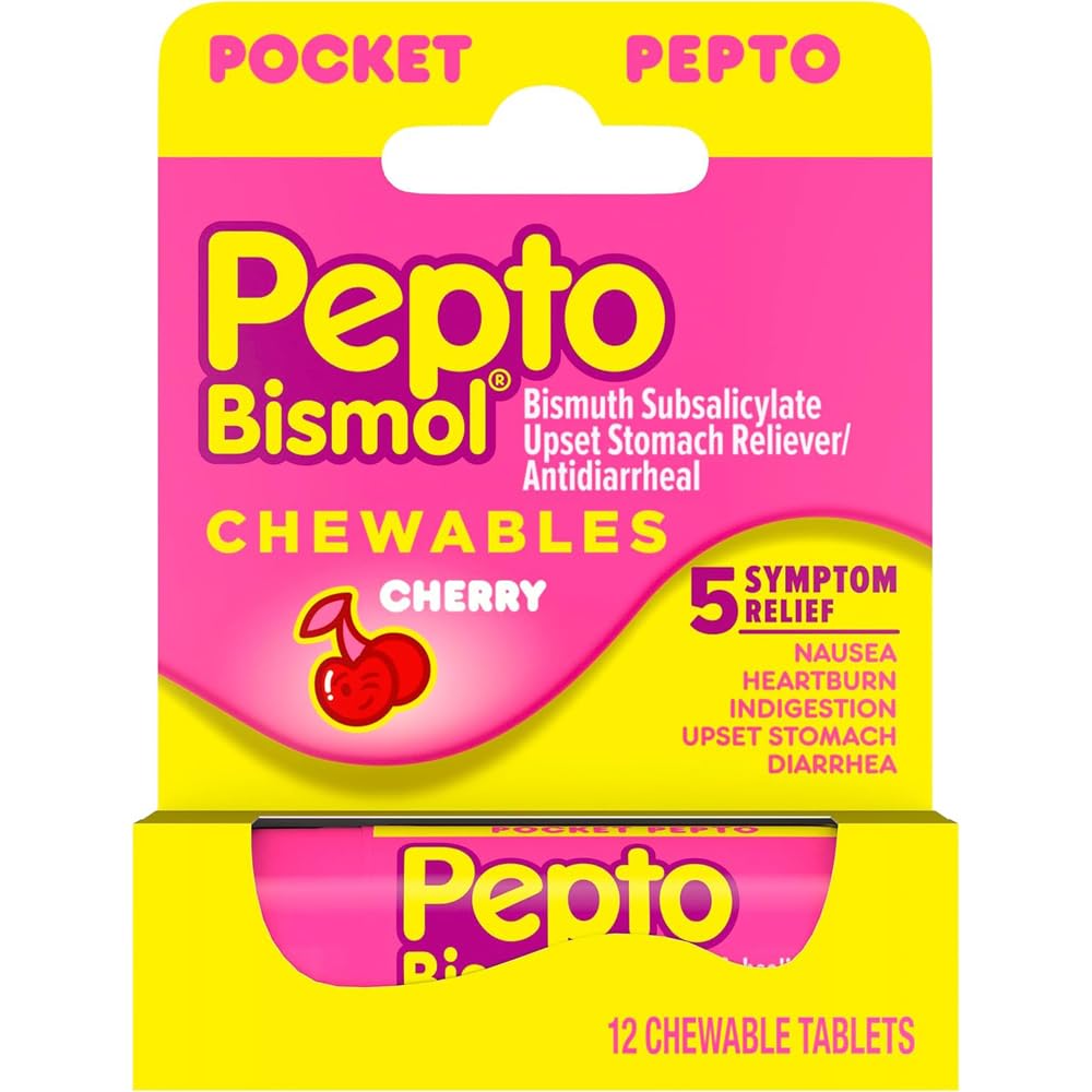 Pepto To Go Chrry Chew 12 Größe 12ct Pepto To Go Cherry Chewable 12ct