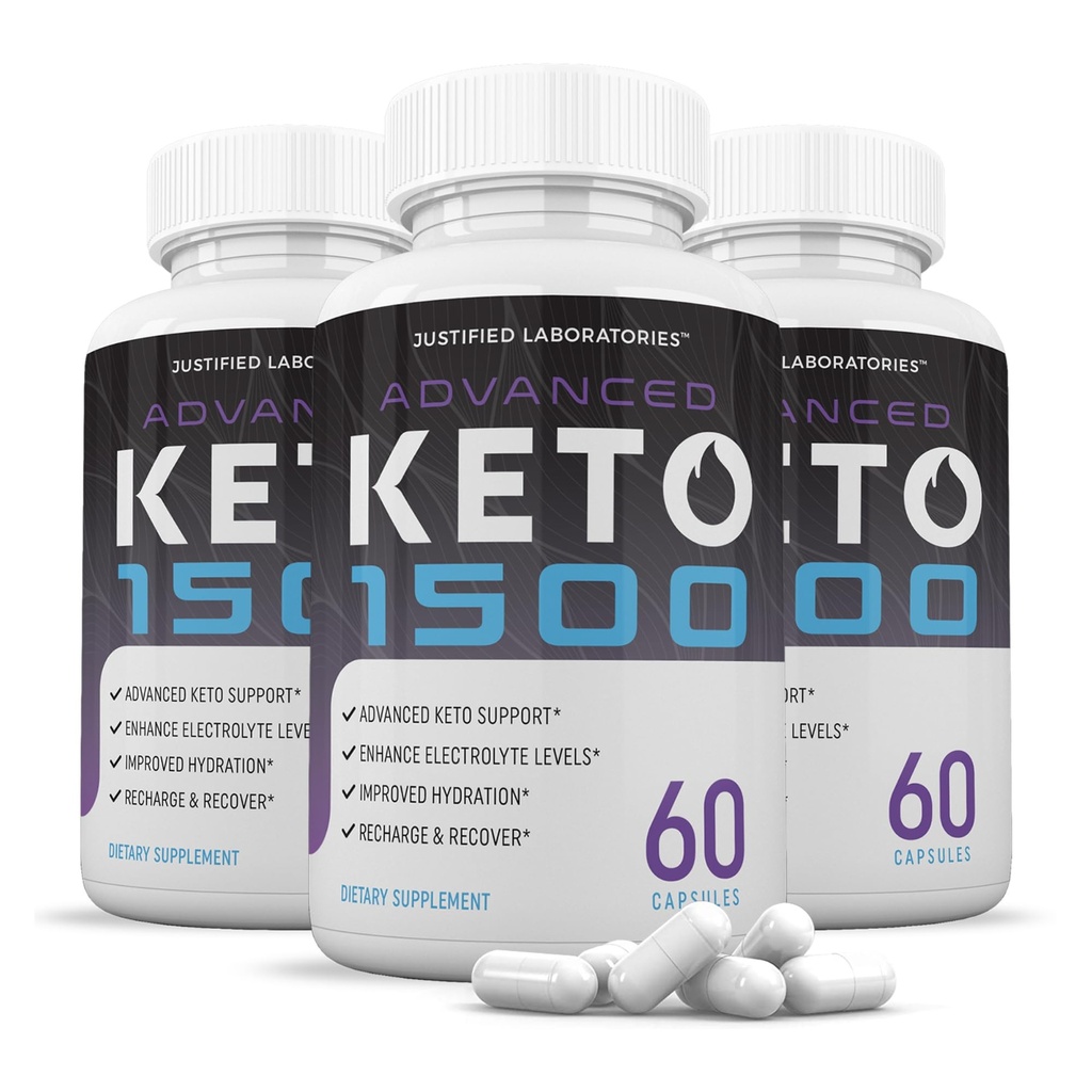 (3 Pack) Fortgeschrittene Keto 1500 Keto Pillen 1275MG Neu & Verbesserte Formel Enthält Apfelessig Extra Virgin Olivenöl Pulver Grüner Tee Blatt 180 Kapseln