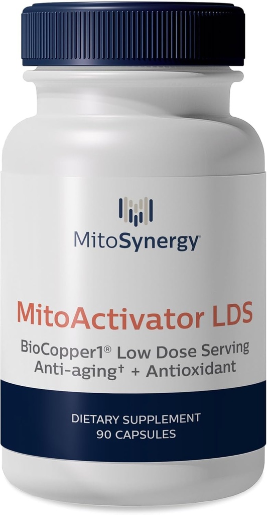 MitoActivator BioCopper1 Cu1 (Cunermuspir) LDS - Low Dose Serving 0.1mg Bioavailable Cuivre - Tick Immune Support pour les utilisateurs sensibles pour minimiser la réaction Herxheimer
