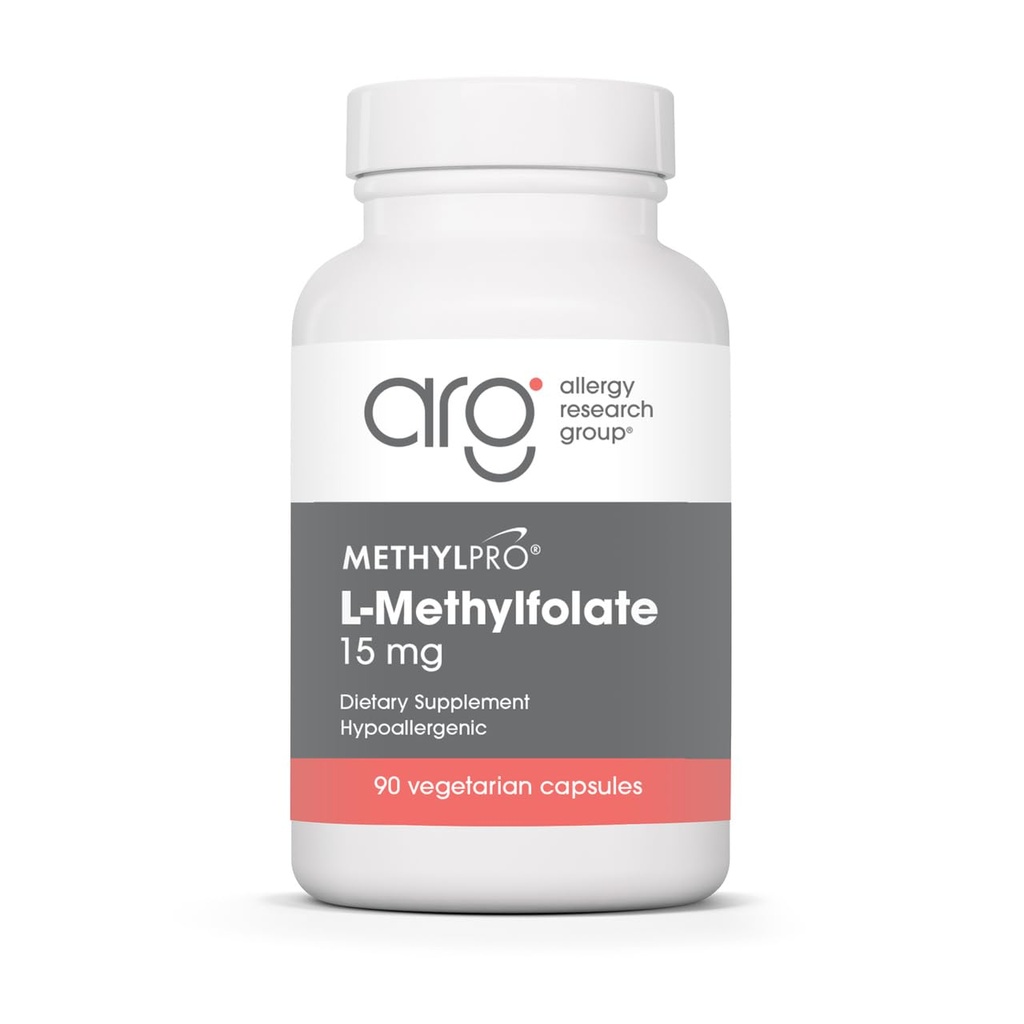MéthylPro L-méthylfolate 15 mg - Supplément de folate biodisponible pour la santé cérébrale et le soutien des neurotransmetteurs - Végétariens et hypoallergéniques - 90 portions - 90 dénombrements