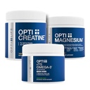 Opti + Strength & Recovery Bundle - Pills de créatine, Triple Magnésium & rTG Omega-3 Kit de complément pour soutenir la performance musculaire, la récupération et le bien-être articulaire*