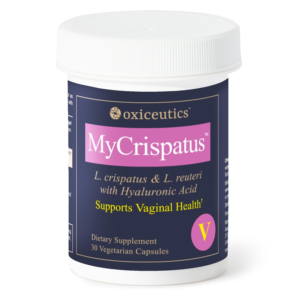 MyCrispatus™ Probiotic – High CFU L. crispatus + L. reuteri LRDR™ + Hyaluronic Acid – by Dr. William Davis – Dual Use: Oral & Fermented Dairy – 30 Veg Capsules